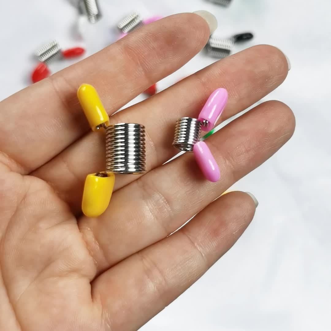 Well-Crafted Flexible Economical Easy to Use 30PCS Colorful Beading Spring Clips