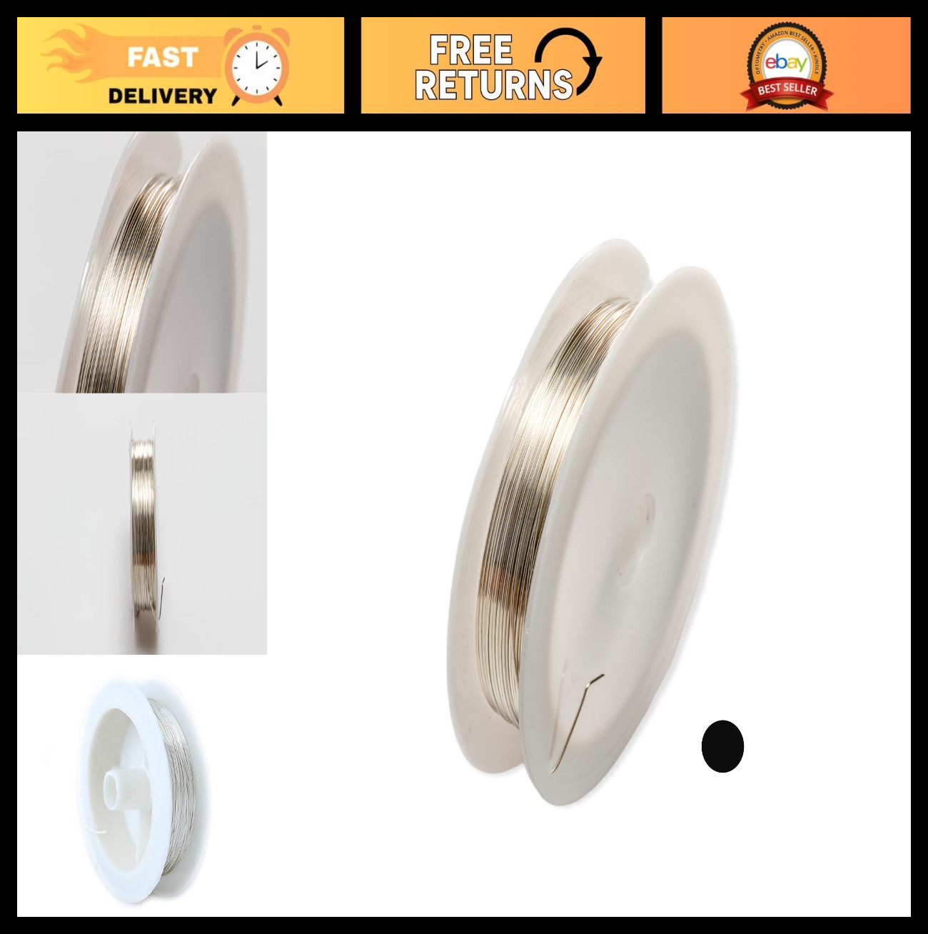 26 Gauge 999 Fine Silver Wire – Dead Soft Round, 25FT USA Made Crafting Supply