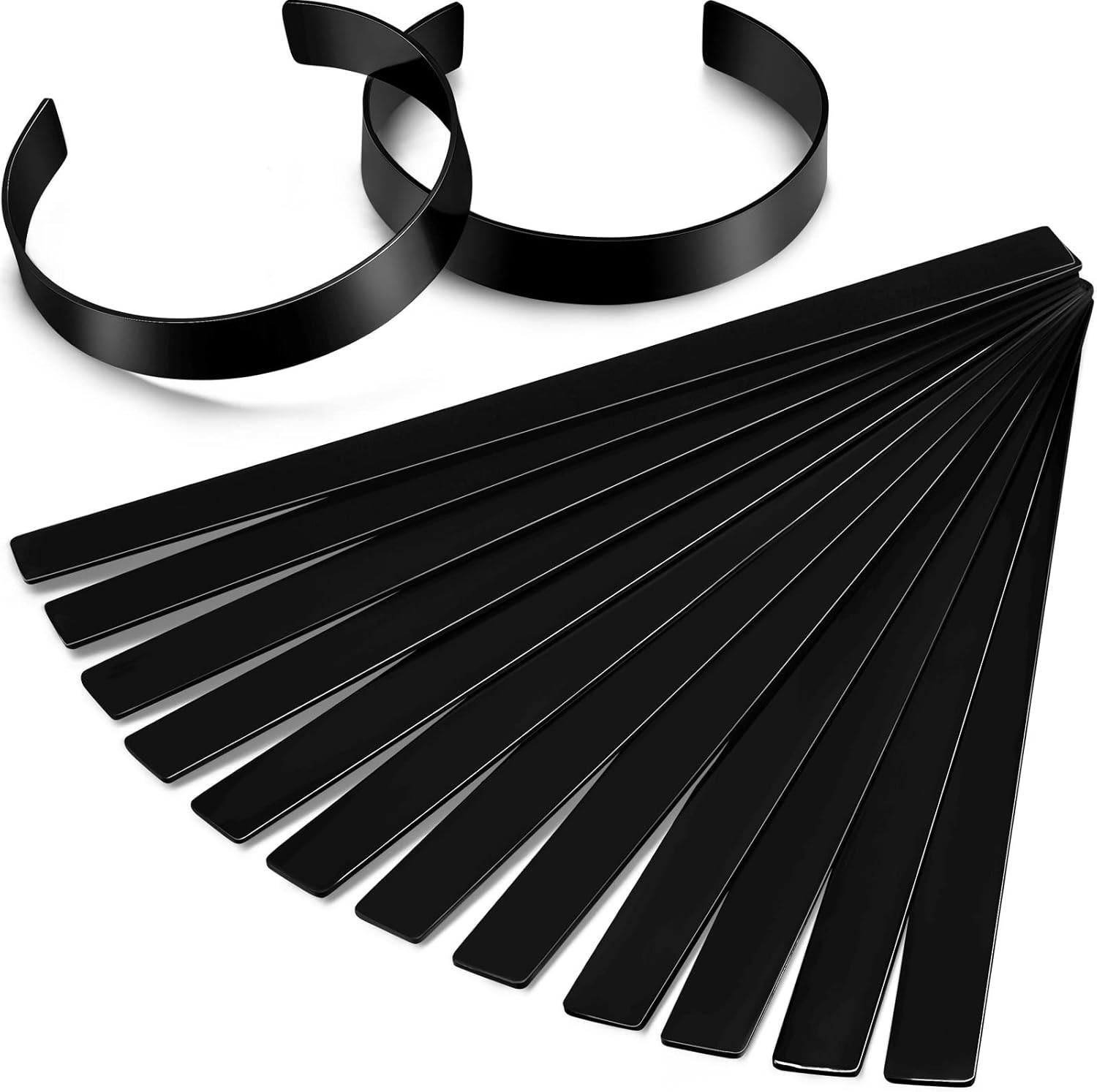 36 Pieces Anodized Aluminum Bracelet Metal Stamping Blanks 7 X 0.5 X 0.05 Inches