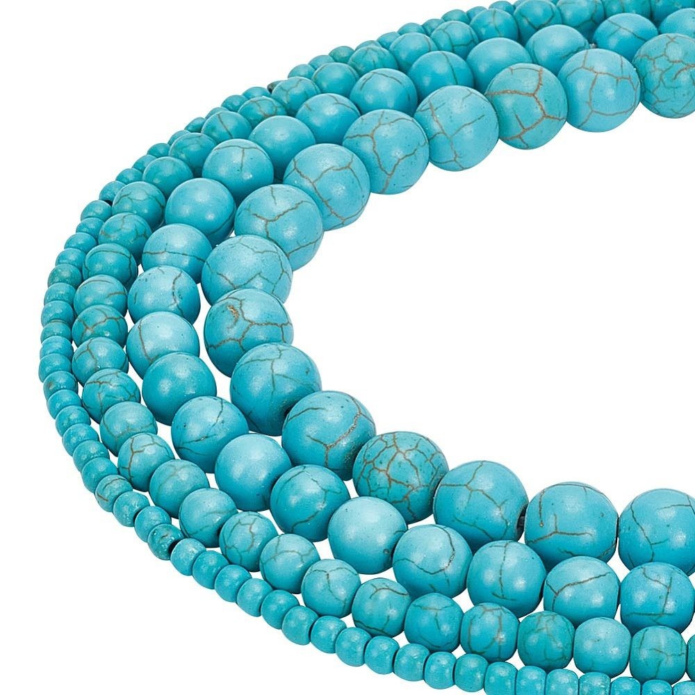 1box 4strands 4 styles stone Beads Strands Round 3.5~10×3~10mm Hole: 1.2~1.5mm