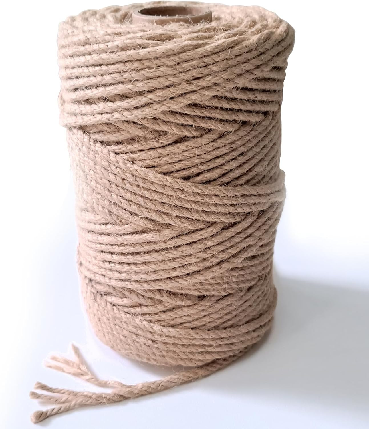 6Mm Jute Twine String, 164 Feet 4 Ply Thick Heavy Duty Twine Rope for Crafts, Ca