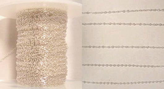100 Feet 925 SOLID Sterling SILVER Cable Chain 1mm ~ Delicate yet Strong Link