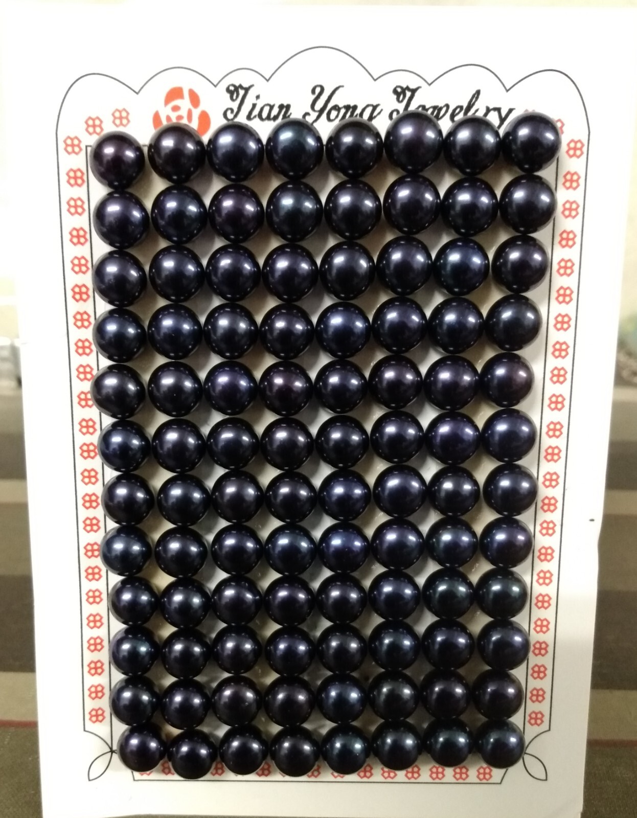 96 Pcs 7.5-8mm Half Drilled Natural Freshwater Pearls Loose Beads DIY Jewelry
