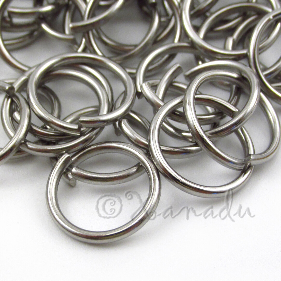 16mm Jump Rings – 20/50/100 Stainless Steel 14 Gauge Open Jump Rings F676314