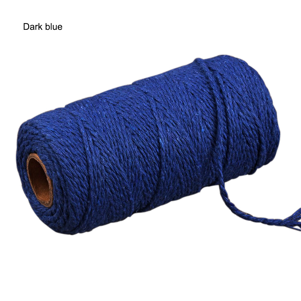 100m(328 Feet) of 2mm Cord for Crafts, Colour Cotton String for Gift Wrapping