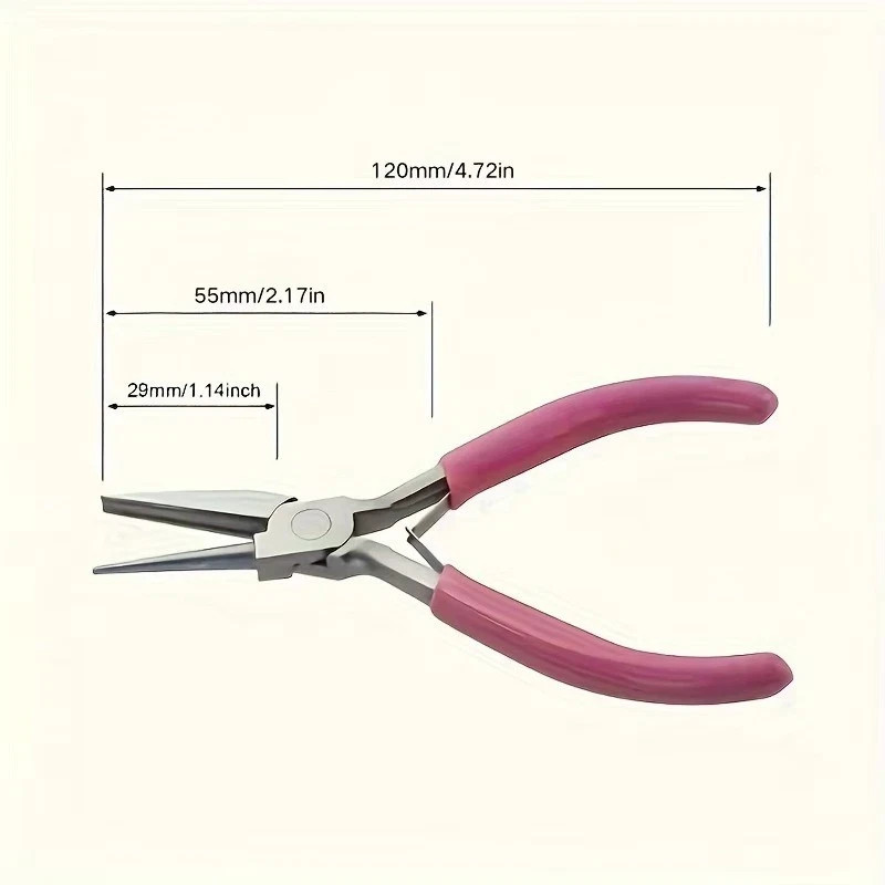 5in Round Concave Pliers Jewelry Making Precision Wire Loop Tool*