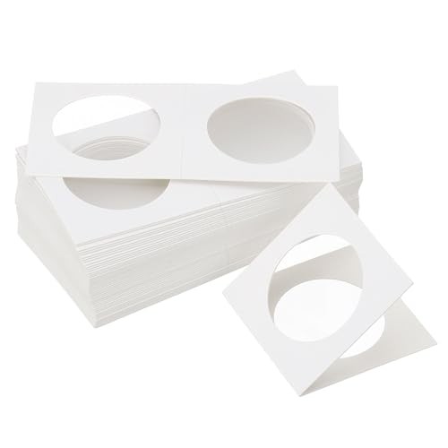 2×2″ Cardboard Coins Holders, 450 Pcs Coin Flips Cardboard Coin Holder 35 mm