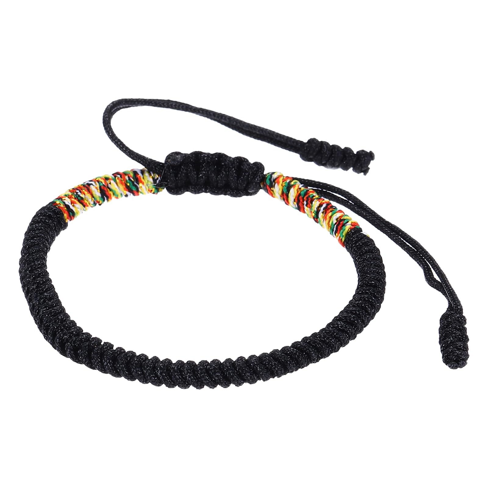 Lucky Handmade Braided Rope String Bracelet, Round Adjustable Prayer Protec – 03