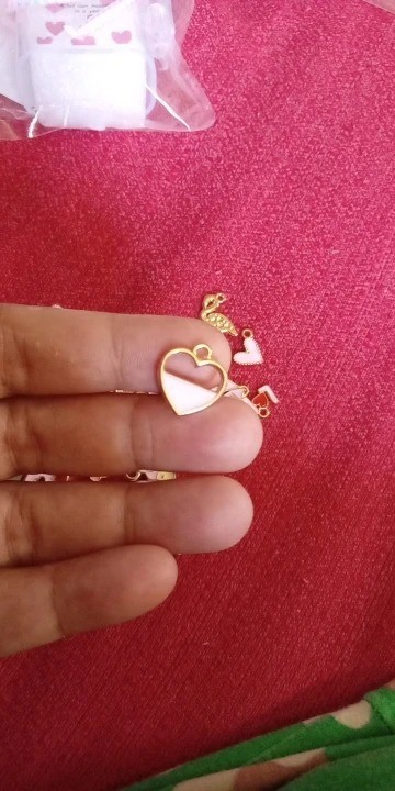 50PCS Girl Pink Drip Oil Charms Mixed Animal Heart Flower Moon DIY Jewelry