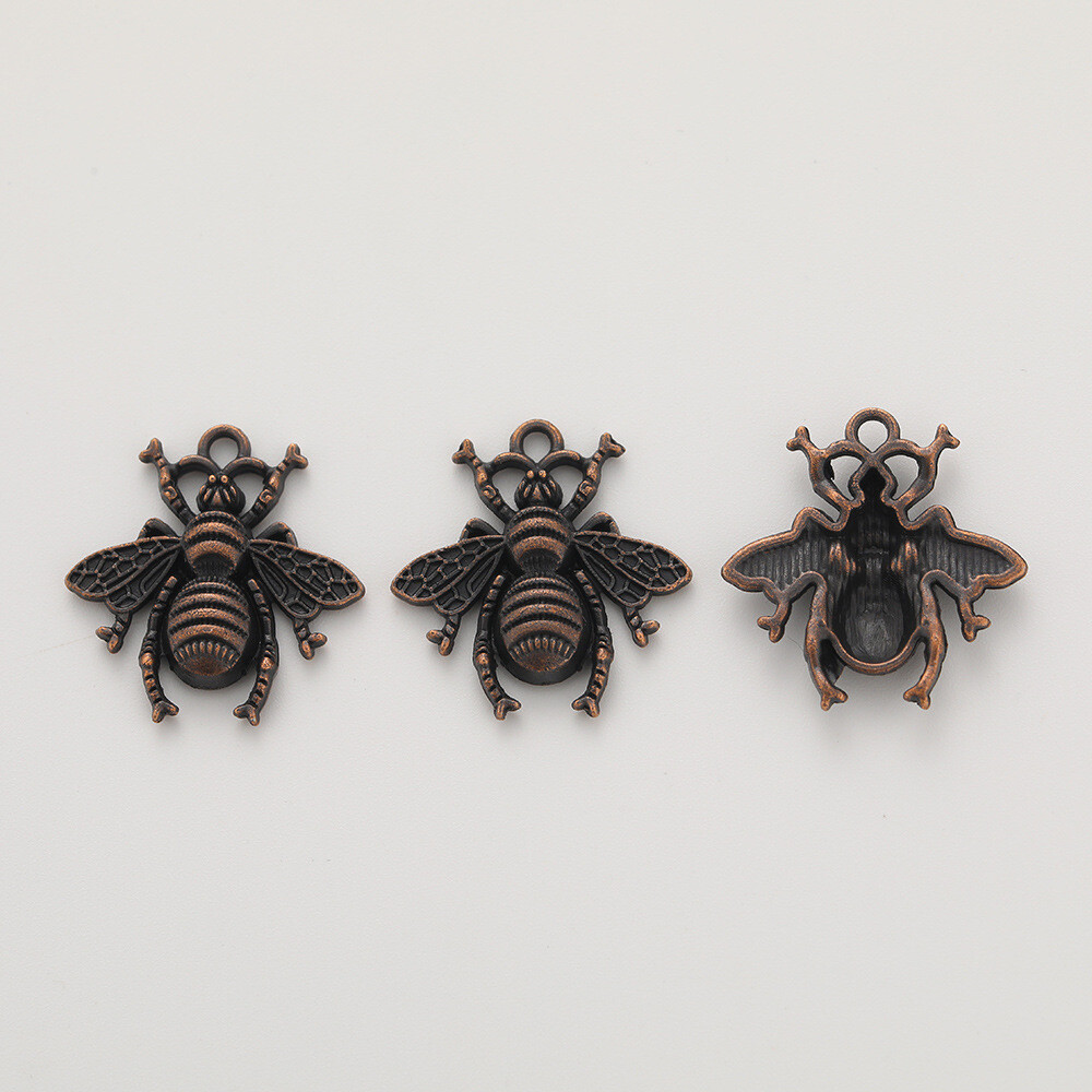 20pcs 21*20*3MM Alloy Charm Bee Pendant Crafts