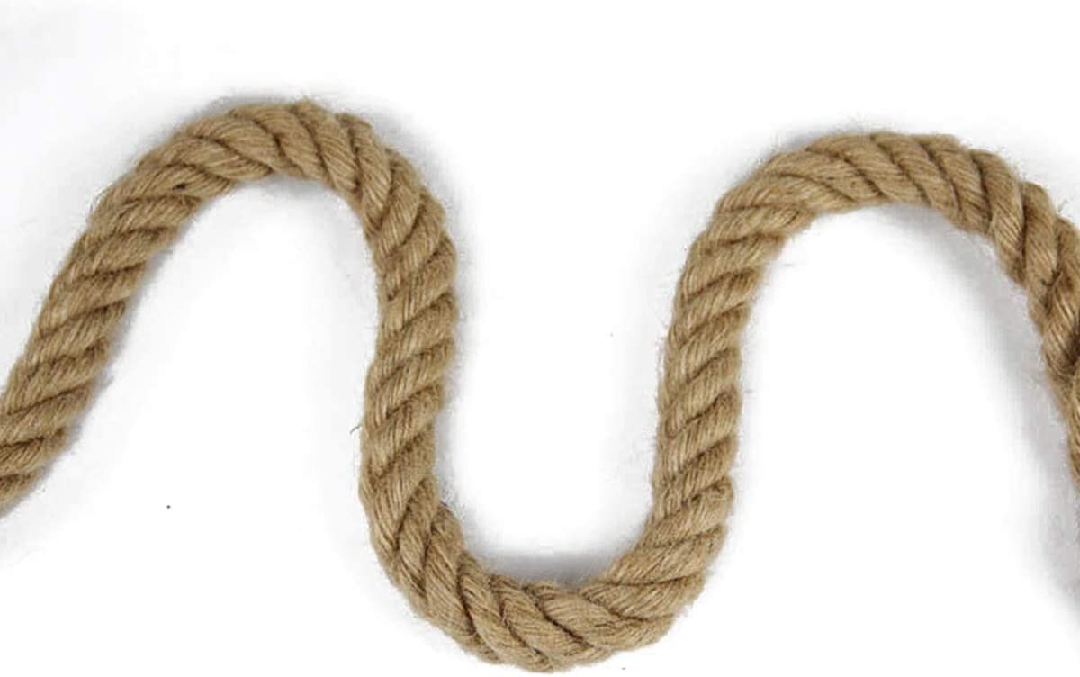 100% Natural Hemp Rope Twisted Strong Jute Rope 100 Feet 4 Ply Hemp All Purpose