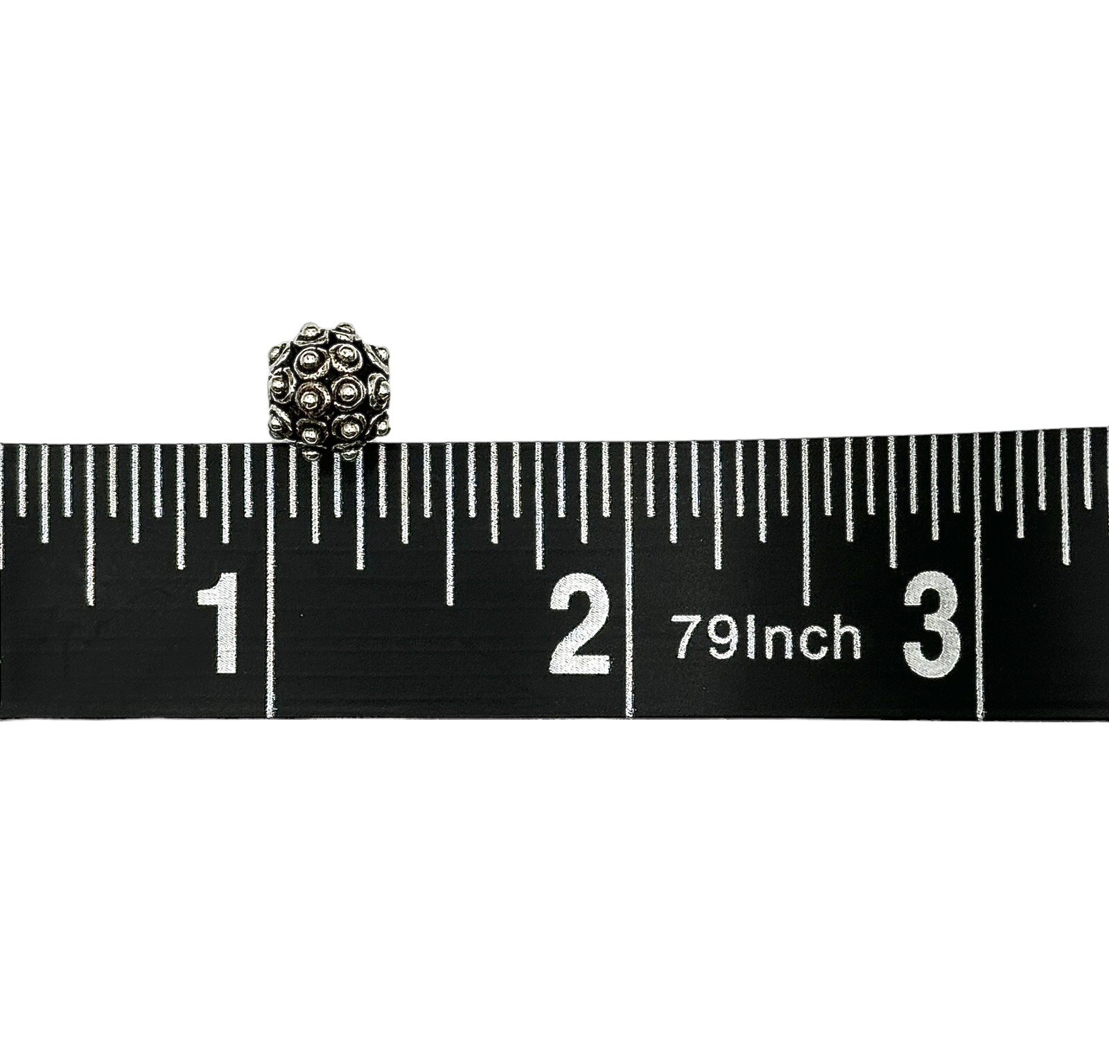 4 Pieces | 925 Sterling Silver | 10 mm Bumpy Bali Bead