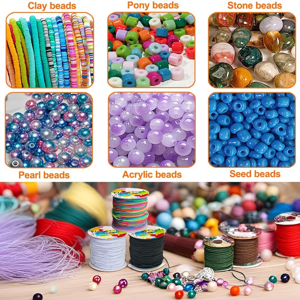 Ewparts Elastic String for Bracelets 1mm 3 Rolls 495 Feet 1.0mm, 1.0mm