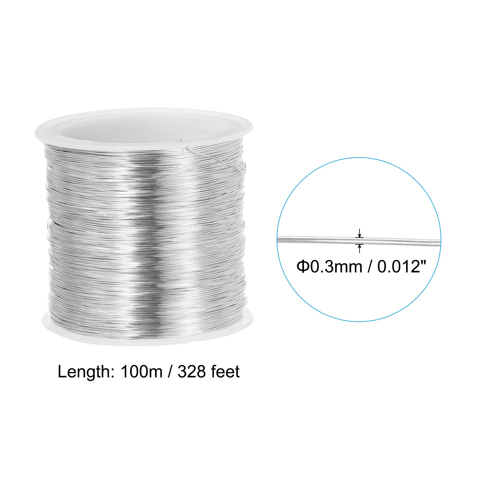 28 Gauge Jewelry Wire 328 Feet/100M Pure Copper Beading Soft Plant Stem Ties