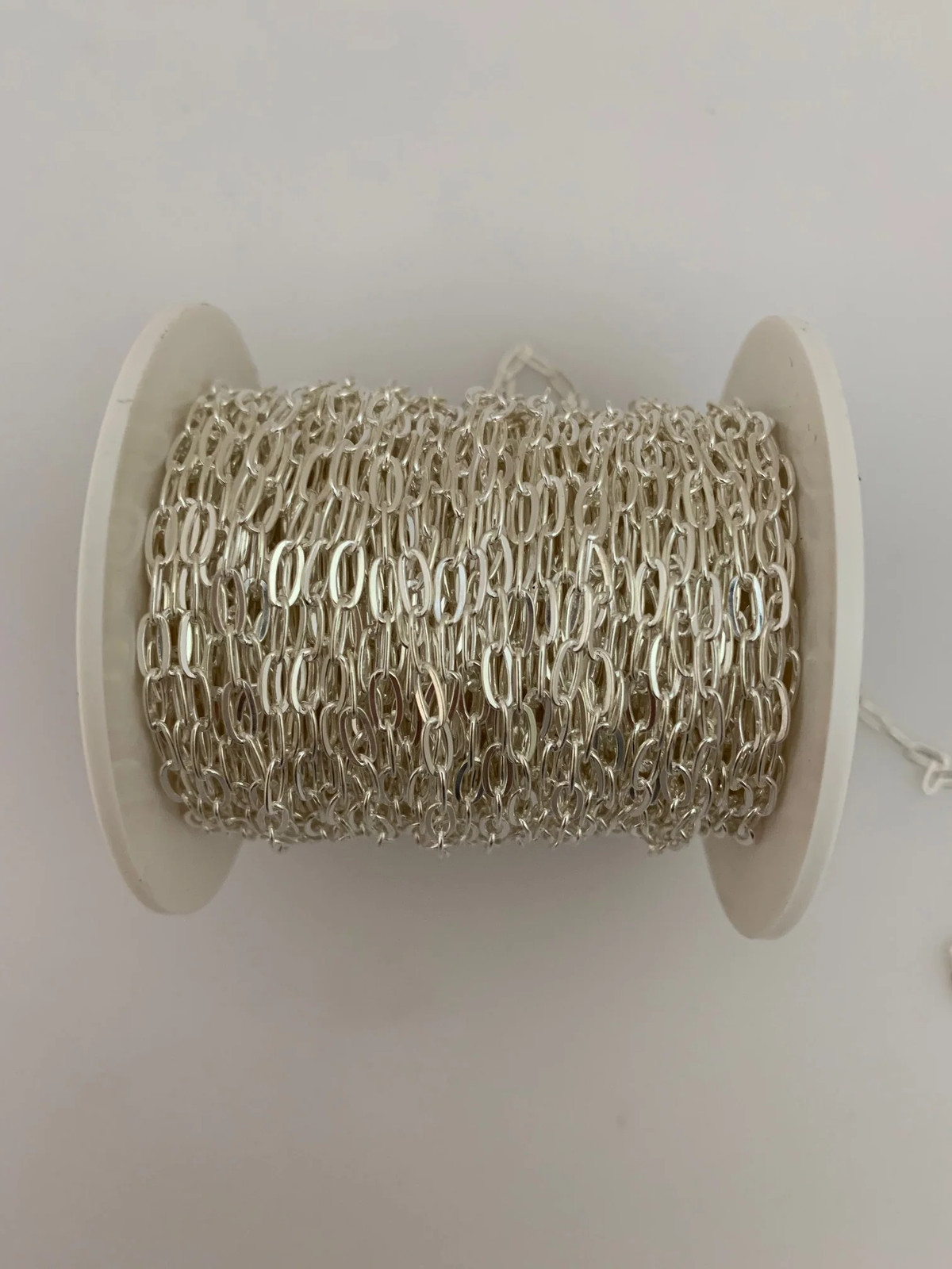 925 Sterling Silver Flat Long Cable Chain, 1 Foot Size2.8mm X5.7mm | CHN17SS