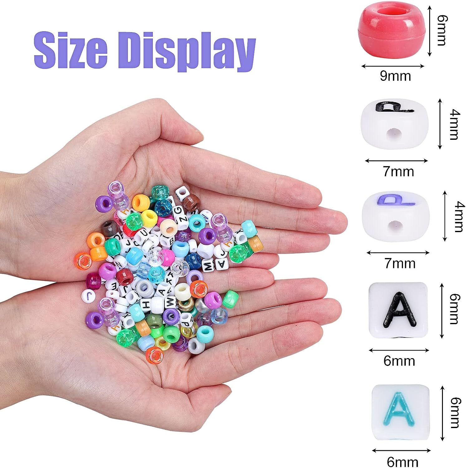 2350 Piezas, 64 Colores, Cuentas De Pony Para Kit De Fabricacion De Pulseras…
