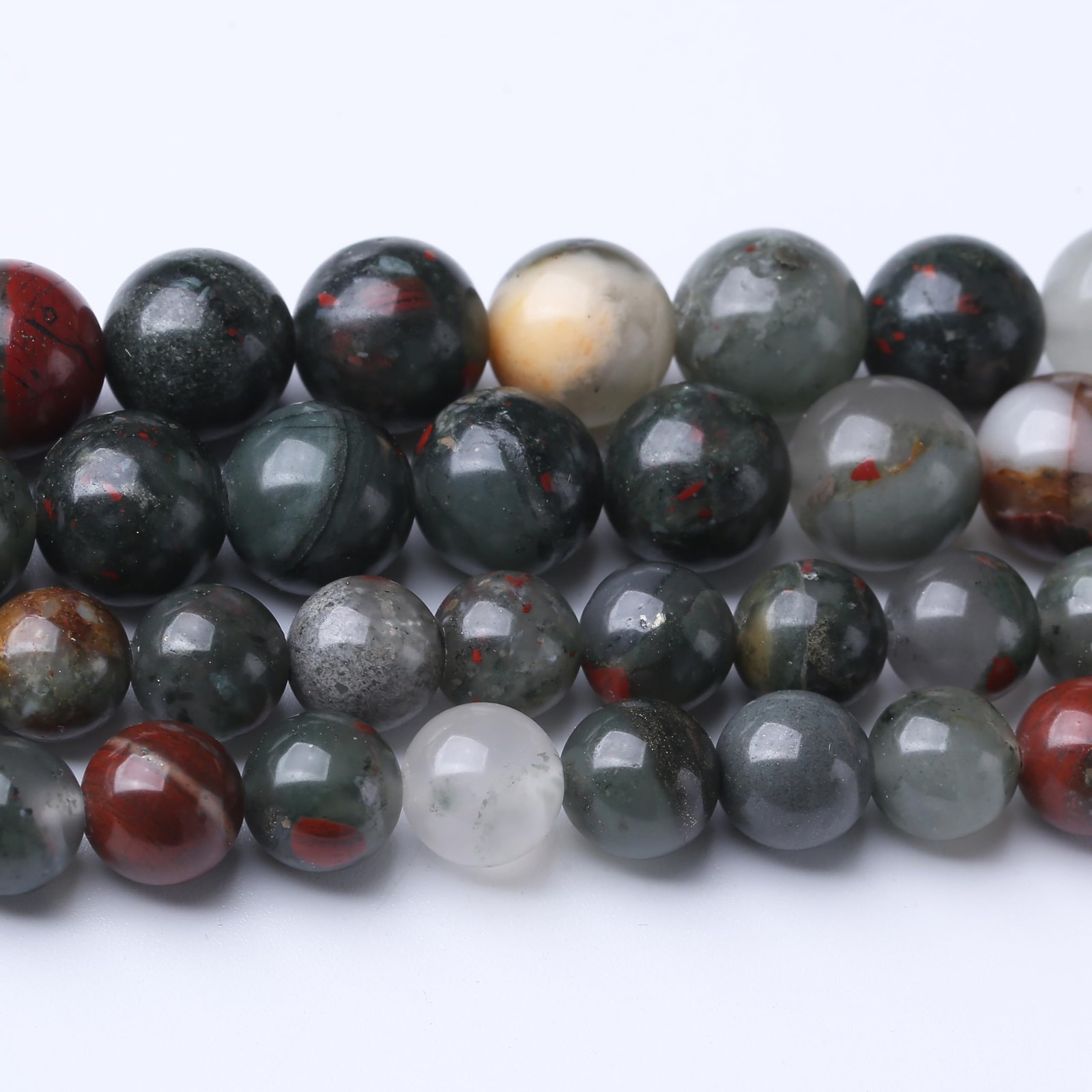 African Bloodstone Stone Beads for Jewelry Making DIY Bracelet Necklace Jewel…