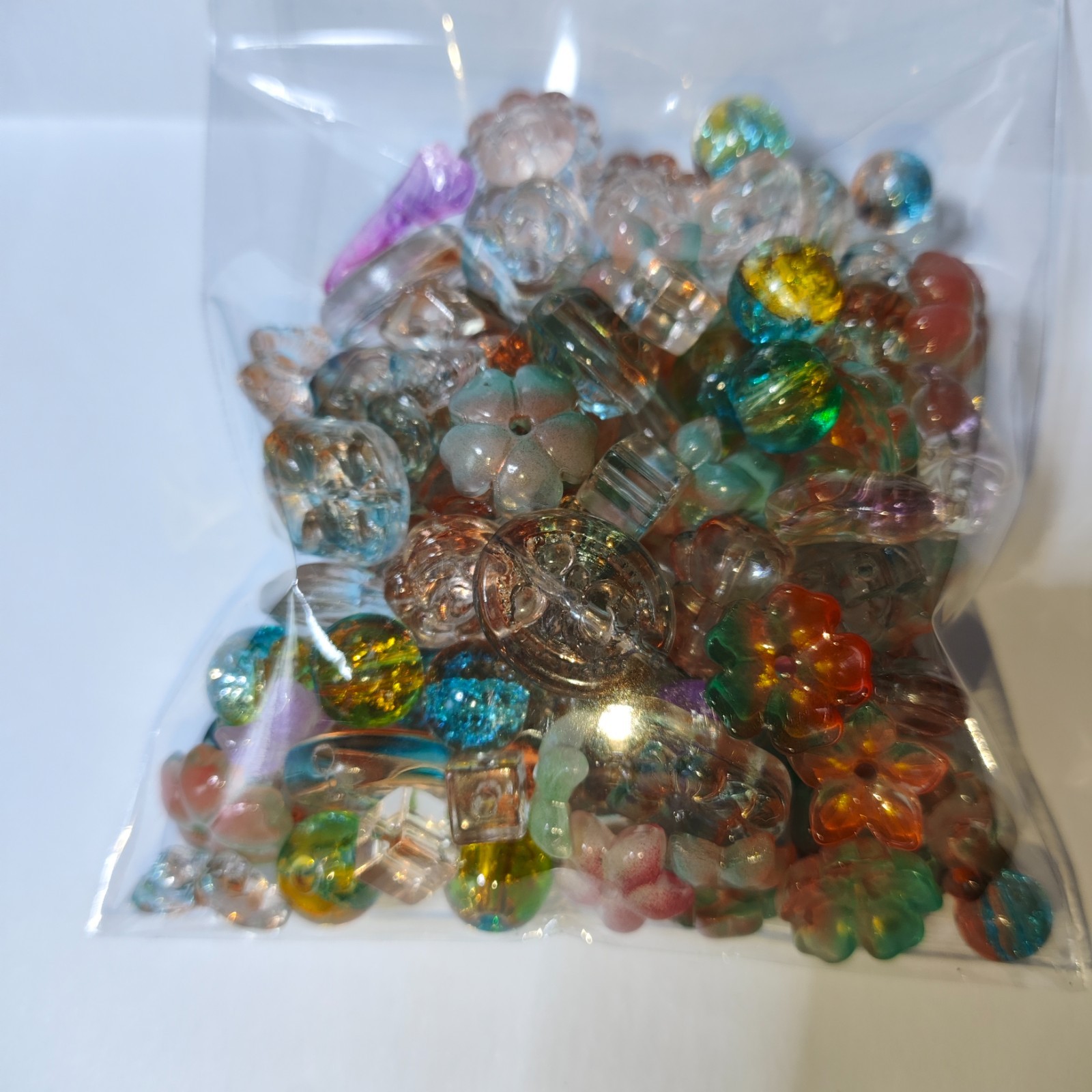 100g Handmade Glass Beads for Jewelry Making 75pcs Assorted Craft Beads Set