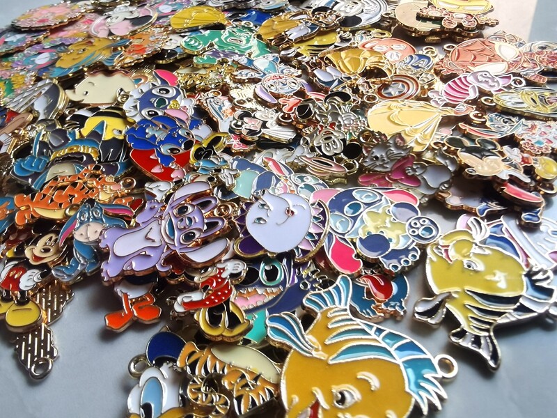 Lot cartoon mix Metal Charms DIY Earrings necklace Jewelry Making Pendants