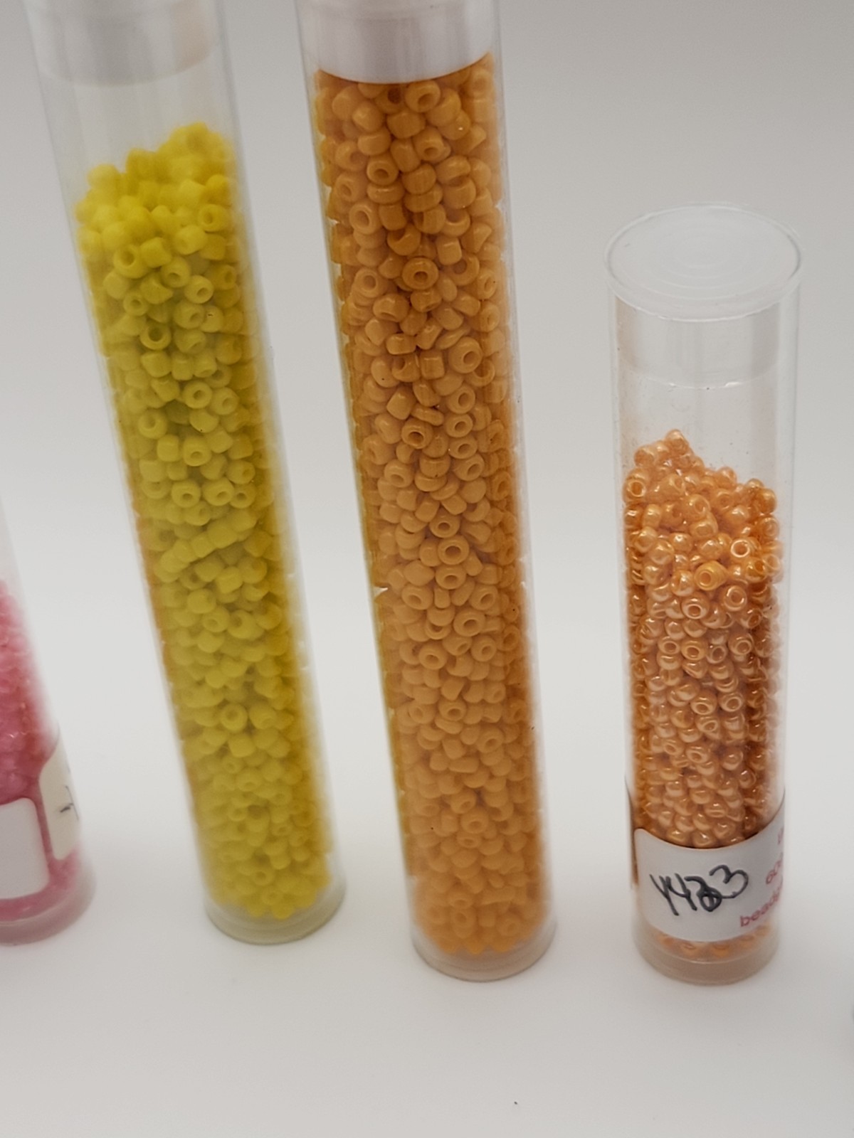 Lot of 29 Assorted Sizes Glass Seed Bead Tubes Jewelry Making Craft Beads Mixed