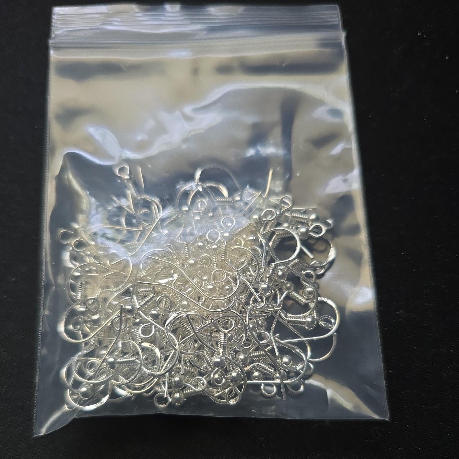 100 PCS / plus 100 rubber backs 925 Sterling Silver Earring Hooks, Free ship