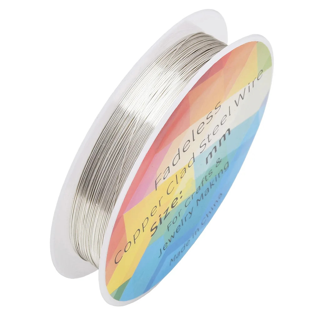 20M/Roll Jewelry Beading Wire for Jewelry Making Wire Wrapping, Floral, Metal Sc