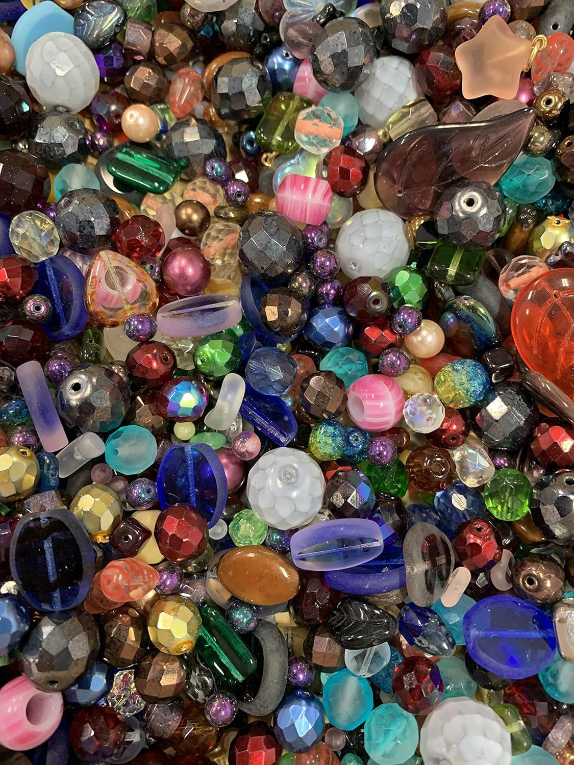 Assorted Glass Beads for Jewelry Making, DIY Lamp Work, Arts and Crafts, and Dec