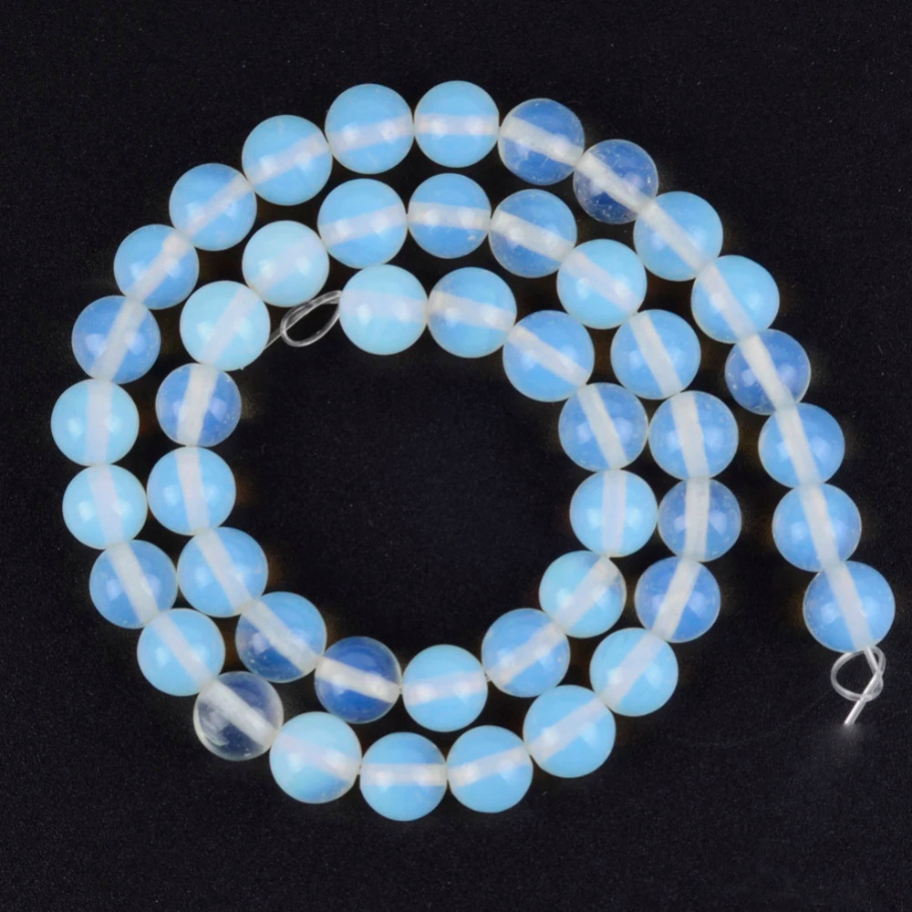 Natural Gemstone Round Spacer Loose Beads for Jewelry Making DIY 4mm-12mm