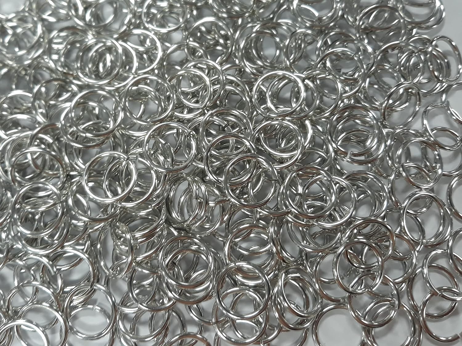 1 Pound Bright Aluminum Chainmail Jump Rings 14G 1/2″ ID 1150+ Rings