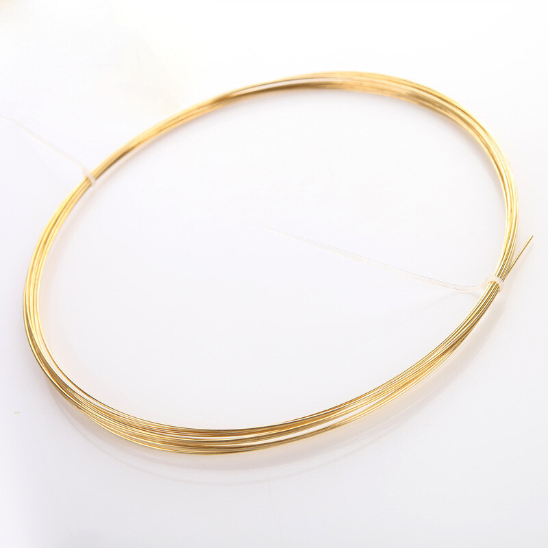 Brass Wire 0.3-5mm Diameter Jewelry DIY Crafts Making Material Sold By Metre