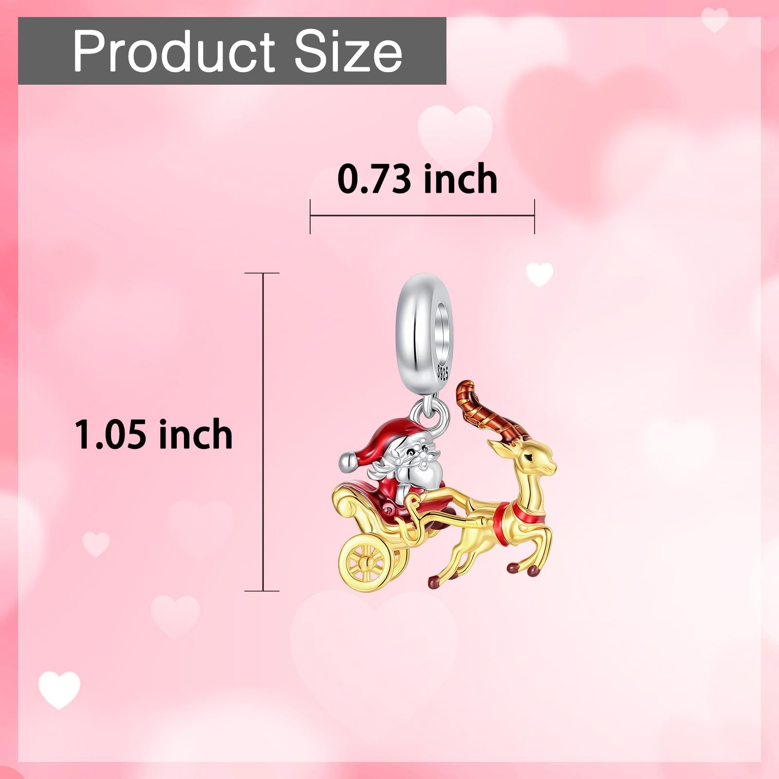 925 Sterling Silver Charm Fits Bracelets and Necklaces Charms for Women Fas – 10
