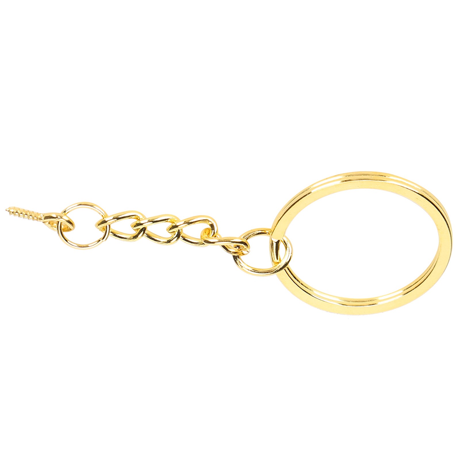 10pcs Alloy Key Chain Ring Parts For DIY Keychains Easy To Use