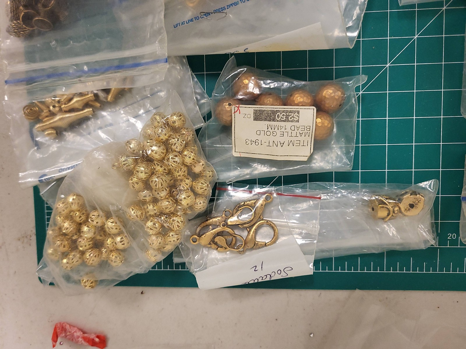 Vintage Jewelry Making Supplies Lot Beads Charms Findings Huge Assortment