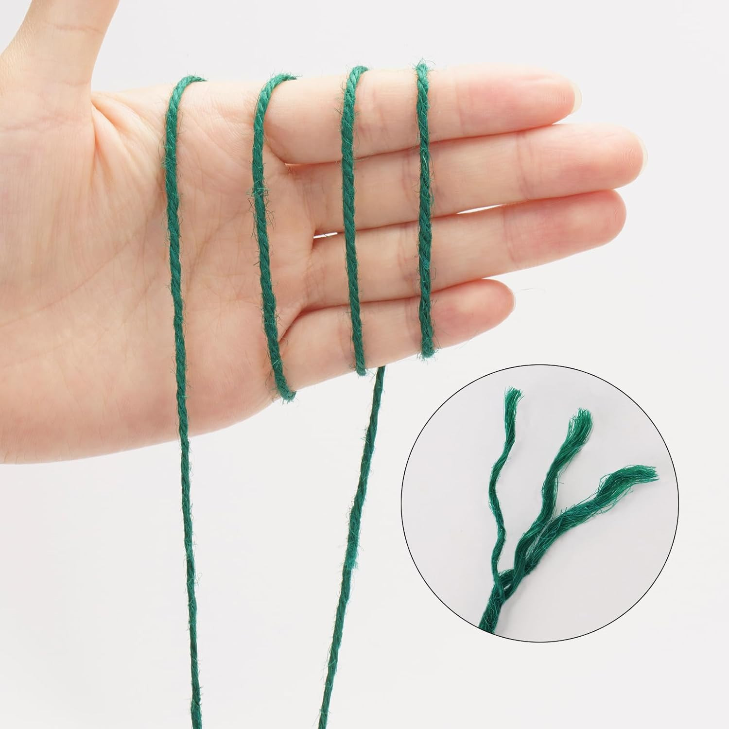 656Feet Green Twine String – 2MM Thick Natural Jute Twine String Heavy Duty Gard