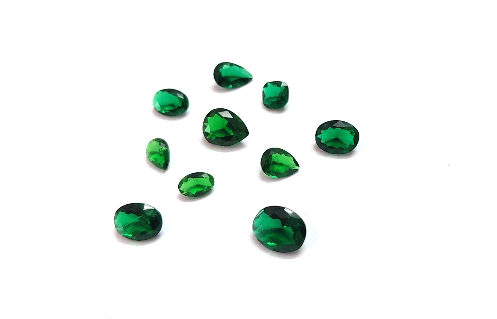10 Pcs Chrome Diopside Color Cabochon Fancy Shape Chrome Cabochon Small Size A49