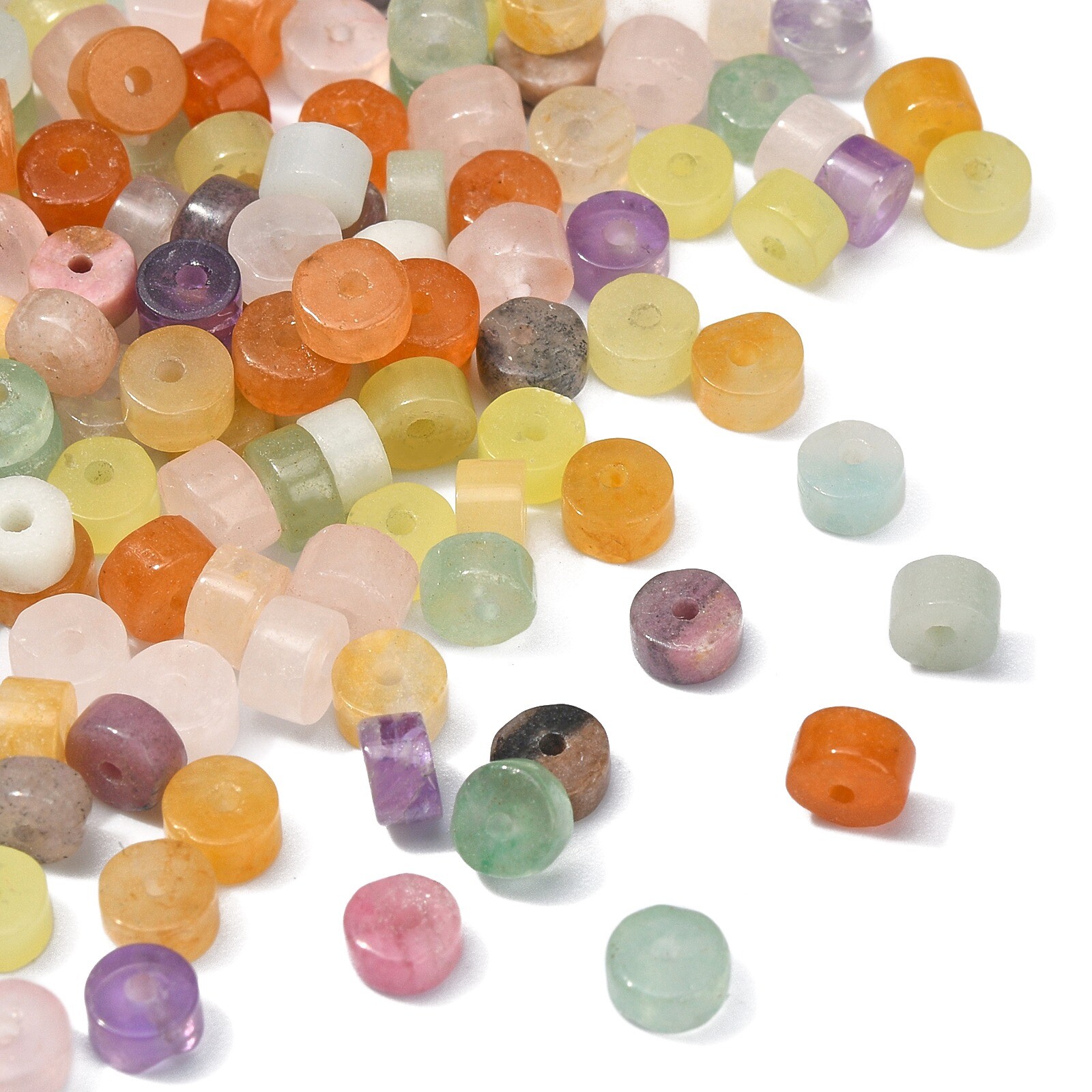 200x Natural Disc Spacer Beads for Bracelet Earrings Necklace Jewelry Making