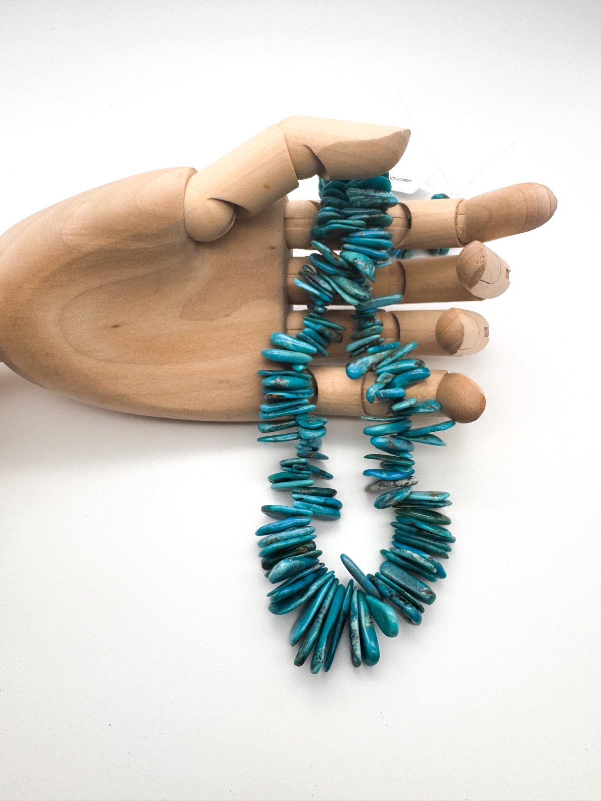 Natural Arizona Kingman Turquoise Flat Stick Teardrop Gemstone Beads PGS370