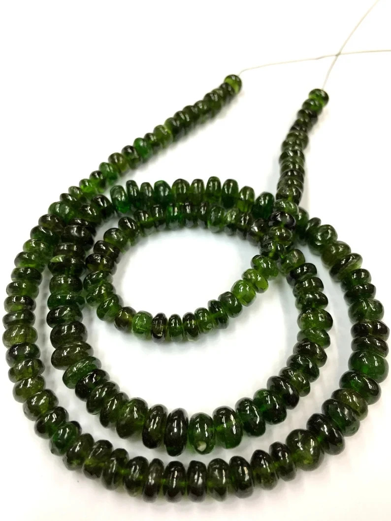 Amazing Quality Natural Chrome Smooth Beads Rondelle 5-6.MM Gemstone Beads.