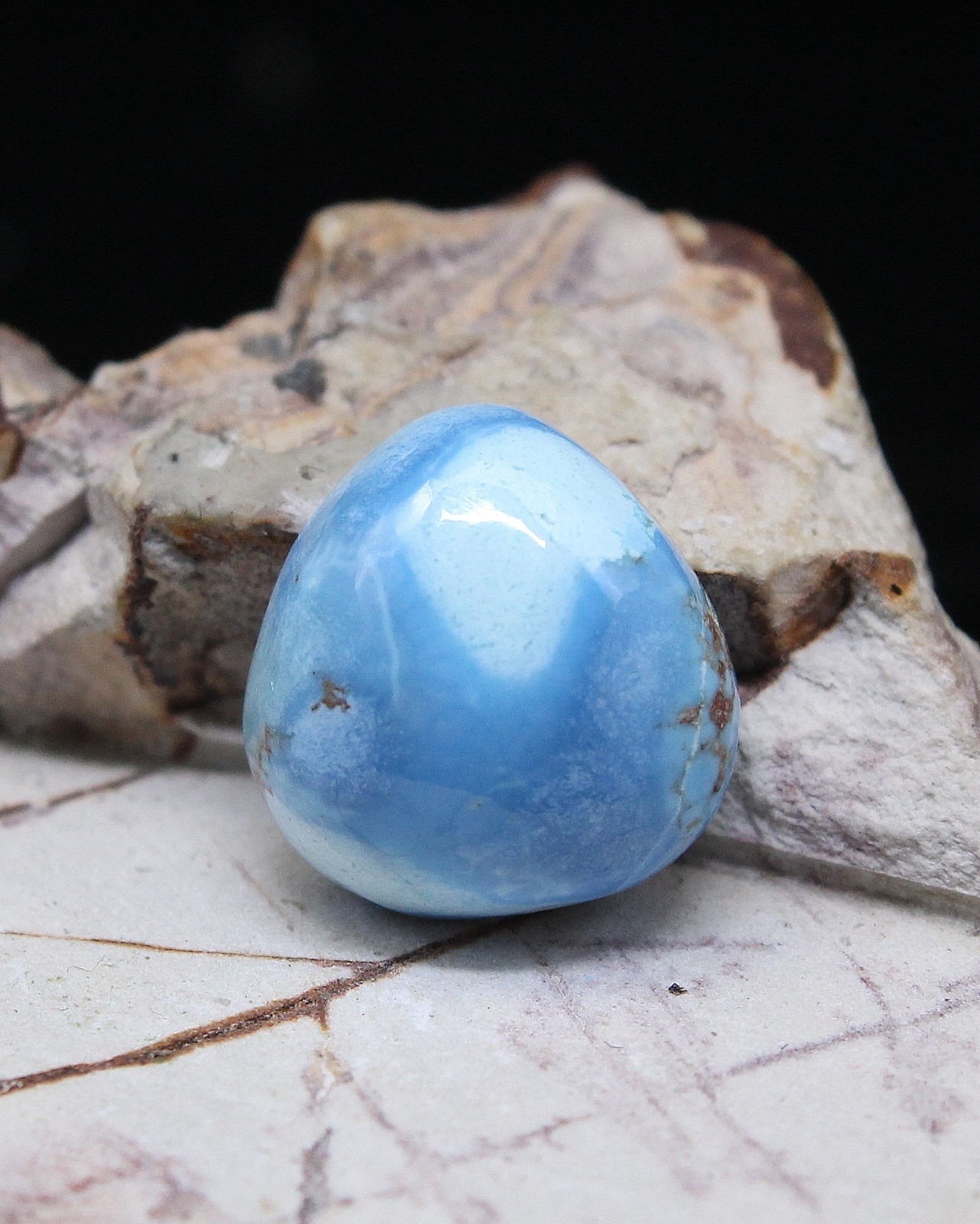 Natural Golden Hill Turquoise Cabochon Kazakhstan Untreated Blue Stone 11x11mm