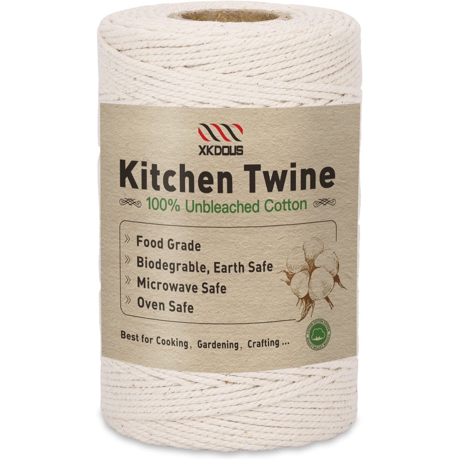 476ft Cotton Kitchen Twine 2mm for Roasting Trussing Poultry Baking & Craftin