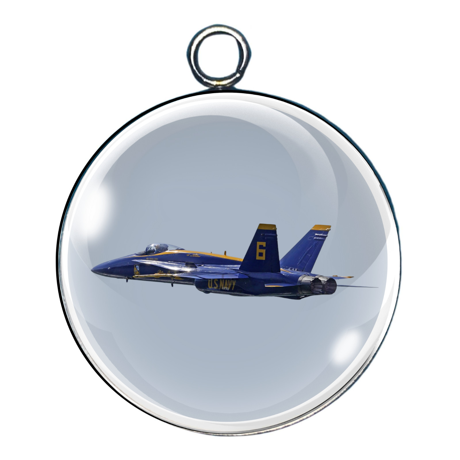 Blue Angels Glass Cabochon Charms | Navy Jet Jewelry | Pick Your Style 1–9