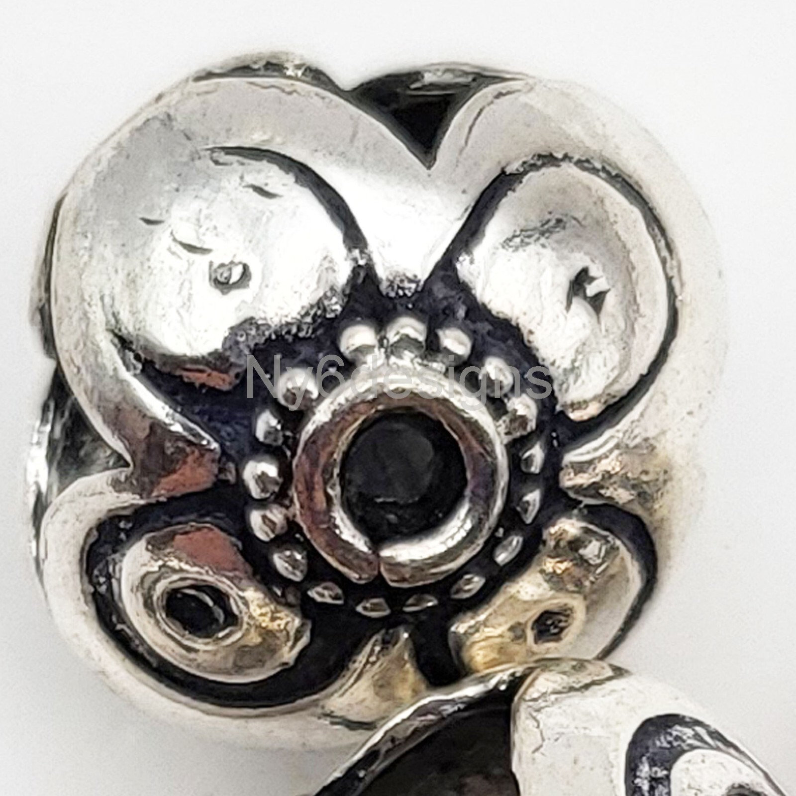 ONE Sterling Silver Bali Spacer Beads 13x10mm Rondelle .925 Lovely Bead Jewelry