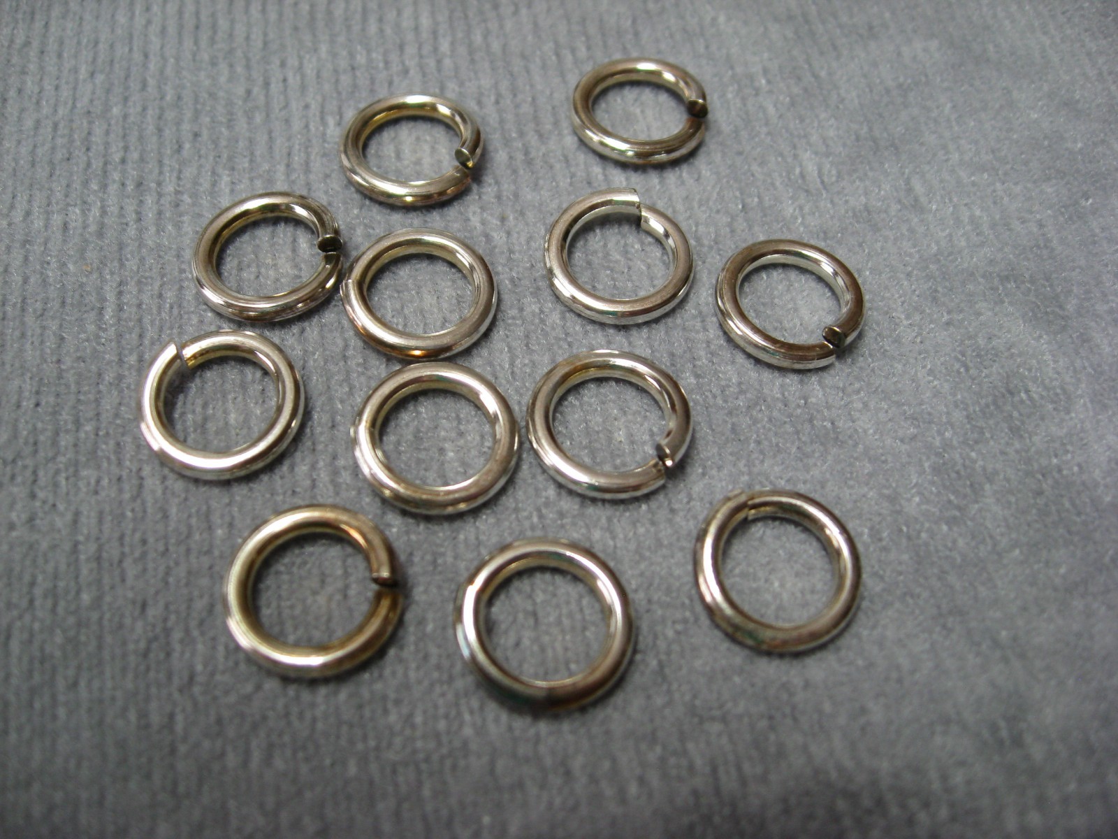 SNAPEEZ Jump Rings by Via Murano Pure Silver Ultraplate 10mm