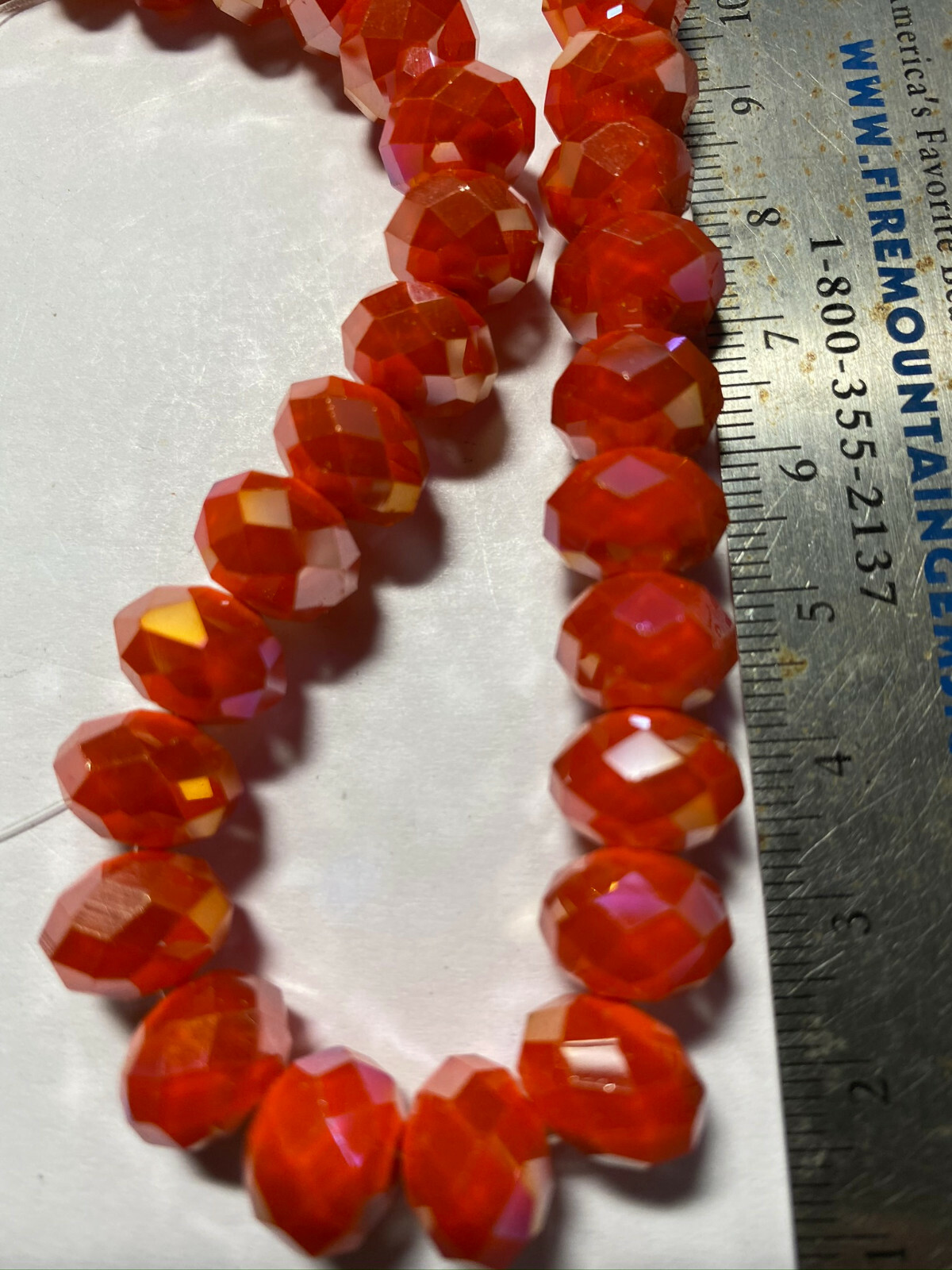 Chinarovski Faceted Glass Crystal Rondelle Space Beads 12mm