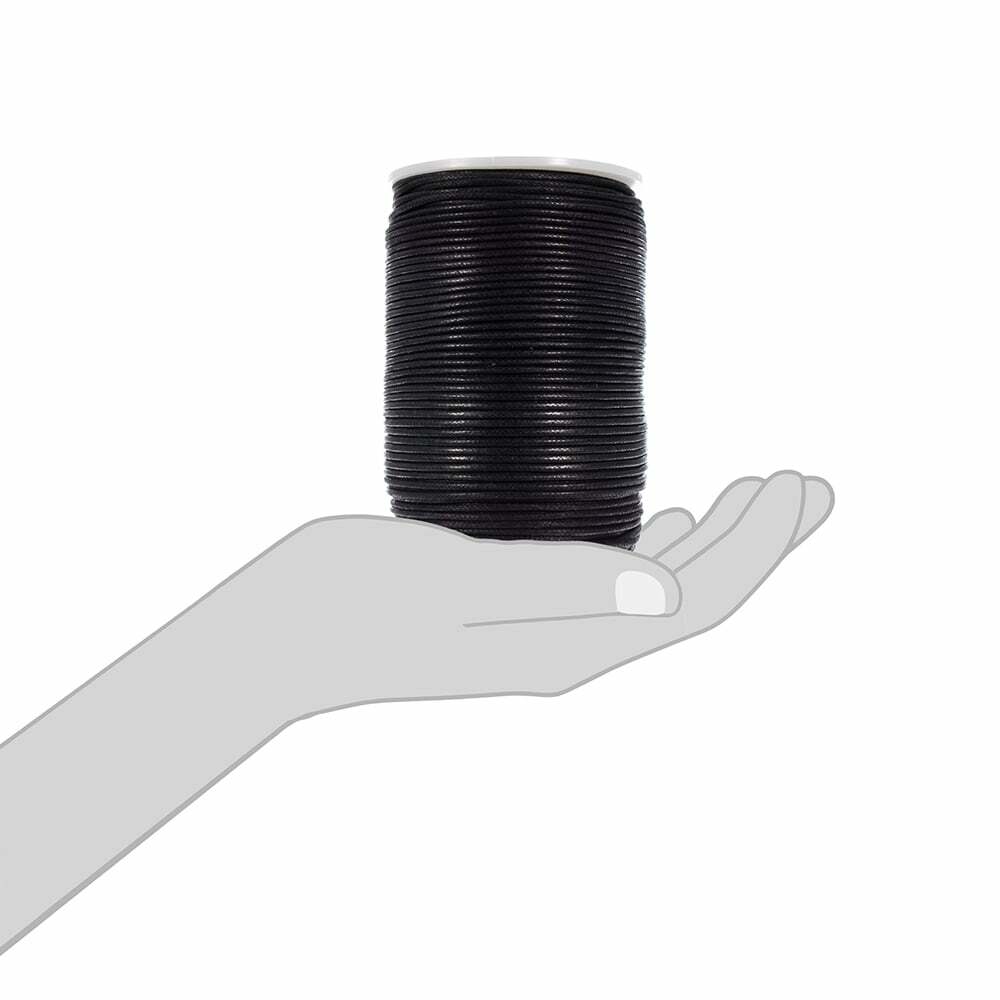Craft County Waxed Cotton Cord – 1mm / 2mm Macramé Thread 109 Yards / 100 Meter