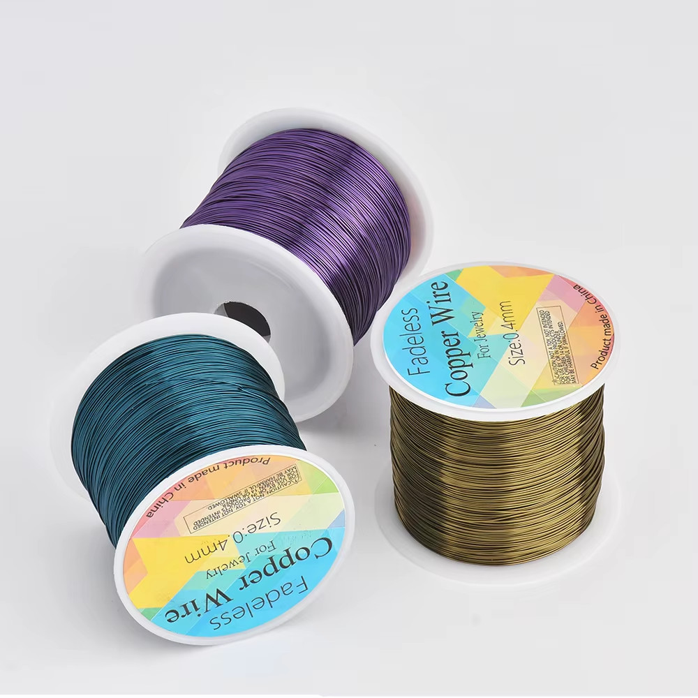 100M Copper Wire Beading Cord 0.3/0.4/0.5Mm for Jewelry Making Accessories