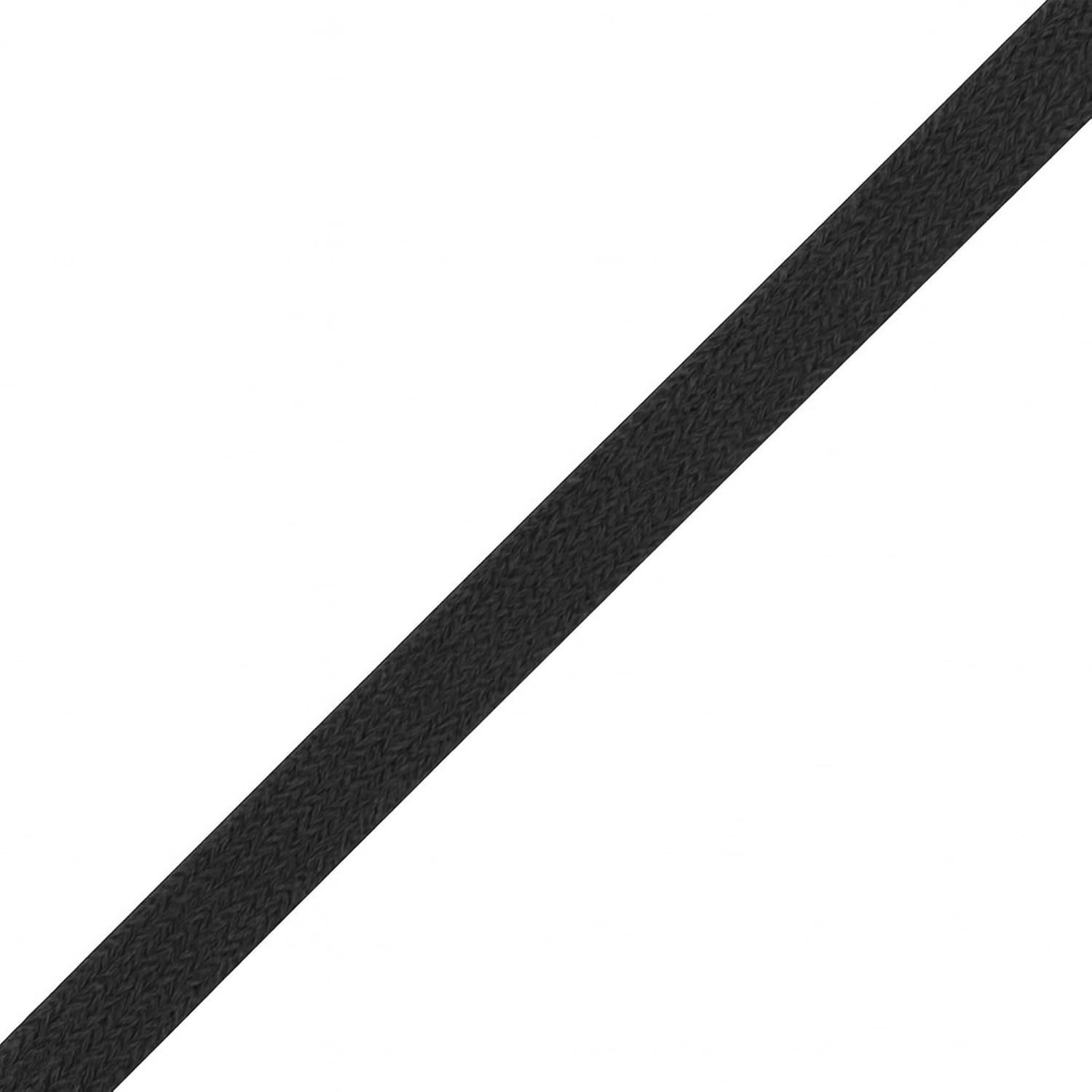 Black Flat Drawstring Cord Replacement, 3/8 Inch 20 YDs Black Soft Drawstring…