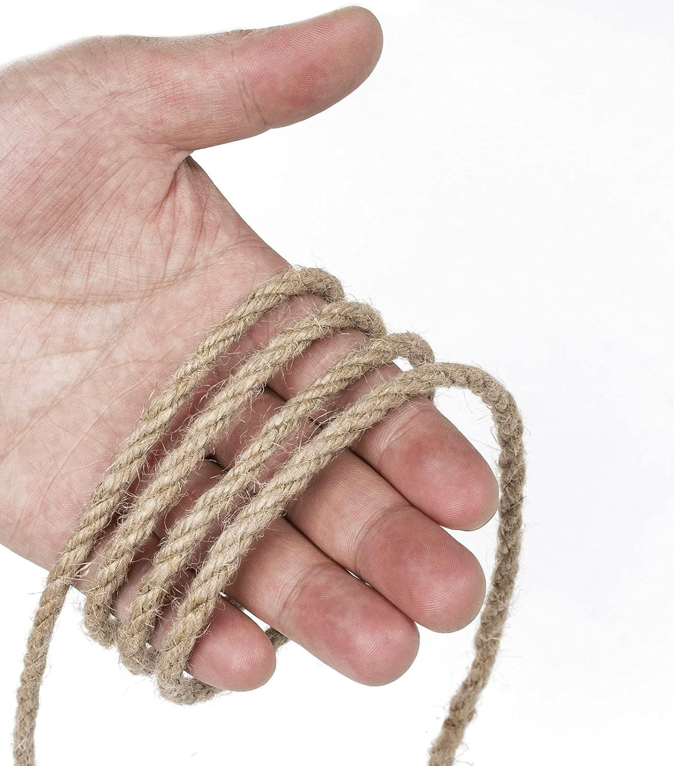 100 Feet 5Mm Jute Twine, Heavy Duty Jute Rope, Natural Hemp Rope for DIY Arts Cr