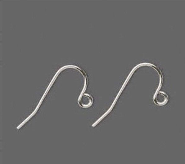 Ear Wire, Stainless Steel 21 Gauge 11mm Fishhook Earrings with Open Loop (100)