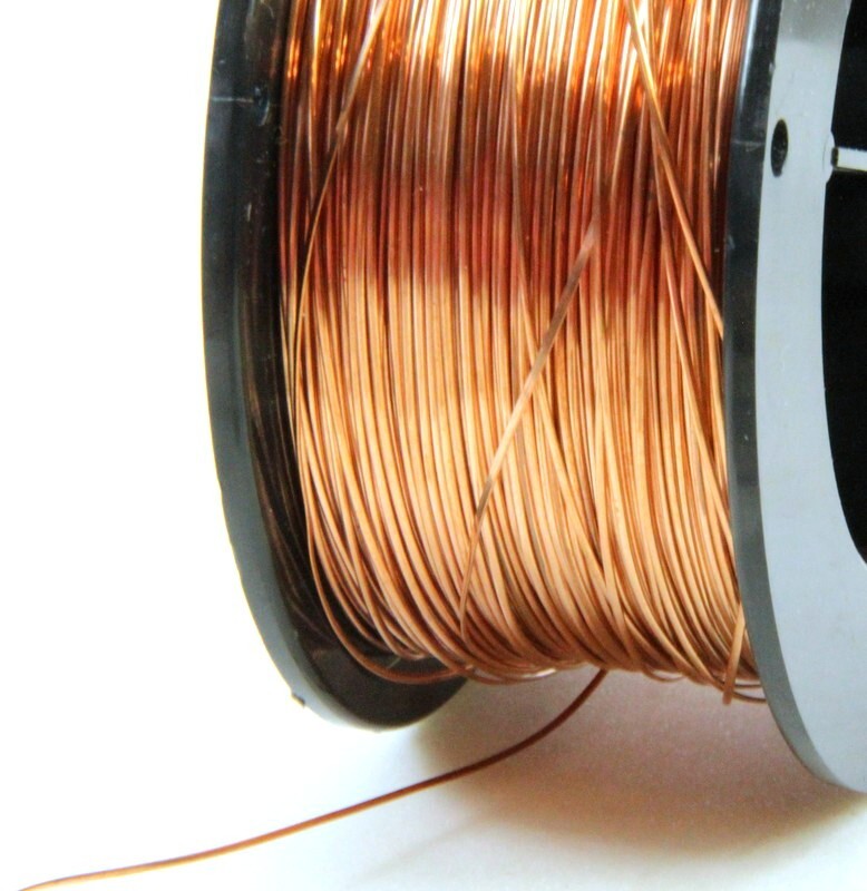 Copper Wire, HALF ROUND, 20 Gauge, Dead Soft, Copper Jewelry Wire, 20 Feet, 09